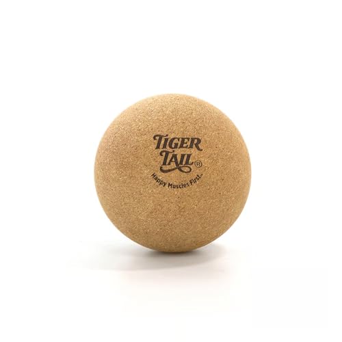 Tiger Tail ReGreen Tiger Ball 5.0 Cork - Deep Tissue Massage Ball – Trigger Point Massage Therapy: Relief for Hips, Glutes, Back & Shoulder – Treat Muscle Soreness – Help Increase Muscle Recovery