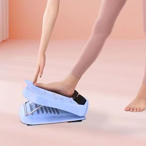 Calf Stretcher Slant Board 13-Level Adjustable Foldable Stretching Ramp with Magnets for Plantar Fasciitis Achilles Stretch, Blue - color: Blue