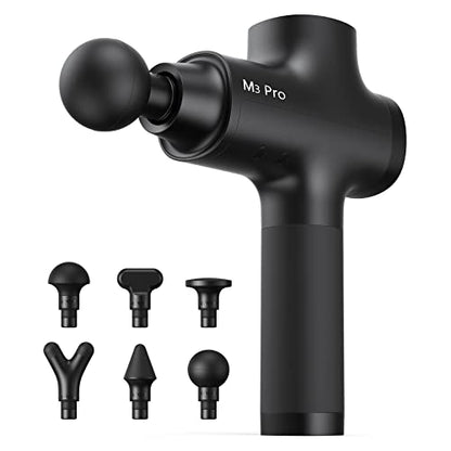 Opove M3 Pro 2 Massage Gun Deep Tissue Percussion Muscle Massager for Workout, Handheld Percussive Therapy Fascia Gun for Athletes Fast Recovery 4-8 Hours Long Battery Life, Powerful, Quiet, Black - color: Black
