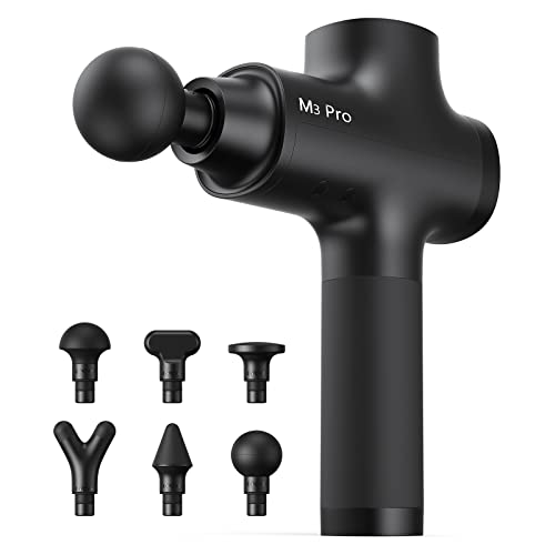 Opove M3 Pro 2 Massage Gun Deep Tissue Percussion Muscle Massager for Workout, Handheld Percussive Therapy Fascia Gun for Athletes Fast Recovery 4-8 Hours Long Battery Life, Powerful, Quiet, Black - color: Black