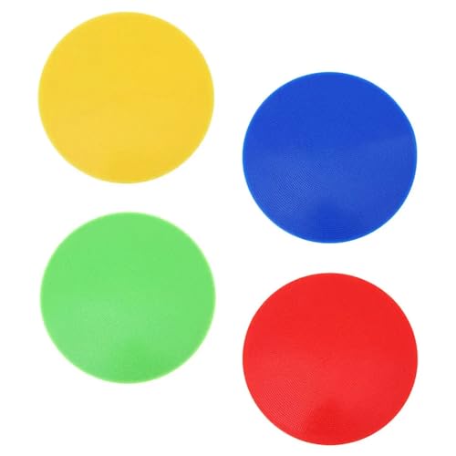 Spot Markers 12Pcs Versatile Spot Floor Markers for Soccer Basketball Tennis Training Flat Design Easy-Clean Colorful Sport Markers Agility for Training Exercise Drills Gym Football