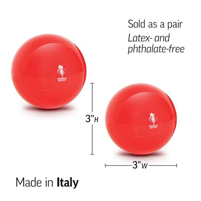 OPTP Franklin Method Mini Smooth Ball Set (Pair) - Massage Balls for Tight Muscles and Fascia - Targeted Back and Neck Massage, Shoulder, Neck, Hip, and Foot Massager Ball Set