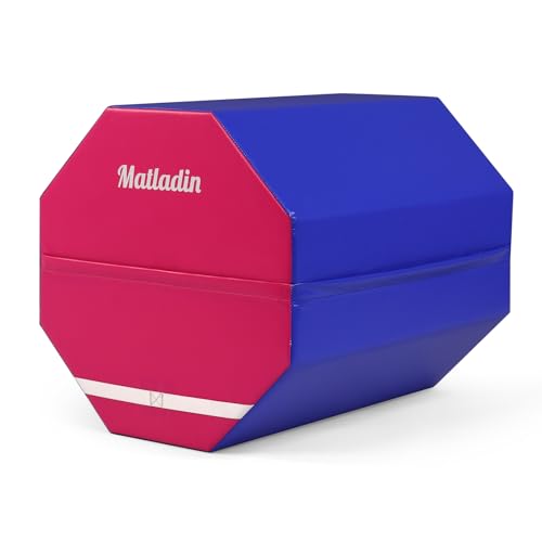 Matladin Gymnastics Octagon Tumbler Skill Shape Trainer, Exercise Gymnastic Equipment Backbend, Handsprings Tumbling Mat for Gym Exercise Cheerleading Martial Arts Home Use - color: Pink,Dark Purple
