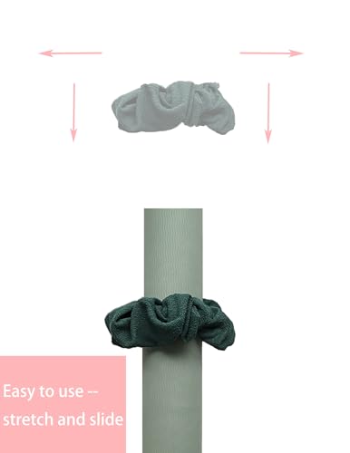 Yoga Mat Scrunchie - Holds Your Yoga Mat in Style - Durable & Elasticity Fabric - Fits All Standard Yoga Mats (mat not included) - color: Dark Green