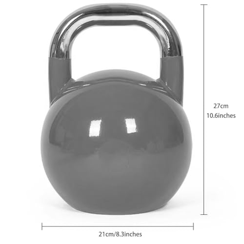 Kettlebell Weights for Women Men's Muscle Training Kettle Bells, Professional Gym Dumbbell, Squat/Swing/Lunge, Beginner Sports Equipment(Grey-10kg) - color: Grey-10kg