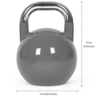 Kettlebell Weights for Women Men's Muscle Training Kettle Bells, Professional Gym Dumbbell, Squat/Swing/Lunge, Beginner Sports Equipment(Grey-10kg) - color: Grey-10kg