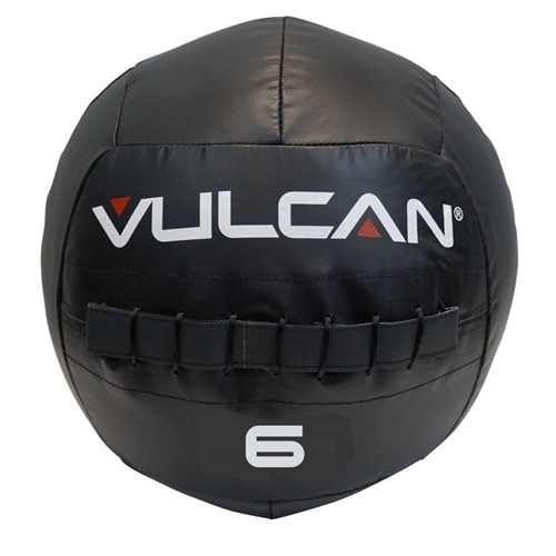 VULCAN Soft Medicine Ball – Durable High-Performance Weighted Exercise Ball for Core Workouts, Wall Ball Throws, Squats, and Partner Drills | Ideal for Home Gym and Functional Fitness Training - style: 6 lb Medicine Ball