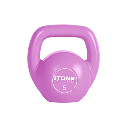 Tone Fitness Kettlebell - color: Pink- 5 Pound