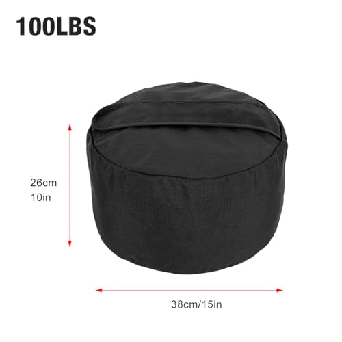 100LBS Workout Sandbag for Fitness, Heavy Duty Weight Training Sand Bag with Handles, Adjustable Strength Training Equipment for Home Gym and Outdoor Exercise