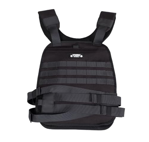 York Weighted Vest 20 lb Adjustable Resistance Training Vest for Strength Workouts, Cardio Conditioning, Walking, Running, Functional Fitness and Home Exercise