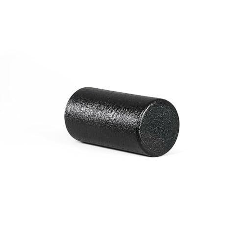 Tone Fitness High Density EPP Foam Exercise Foam Roller for Yoga, Pilates, Stretching, Massage, and Recovery | Multiple Sizes and Colors - color: Black, size: 12 Inch