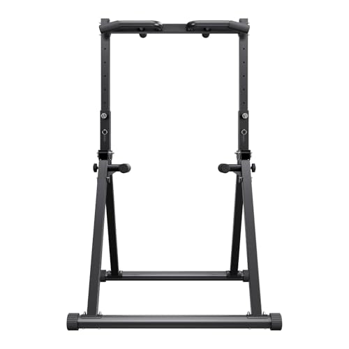 VEVOR Pull Up Bar, 330LBS Capacity Portable Pullup Bar Station, Pullup Bars Free Standing with Triangular Structure & Heavy-Duty Steel Tube, 9 Level Height Adjustment Gravity Fitness for Arms, Back