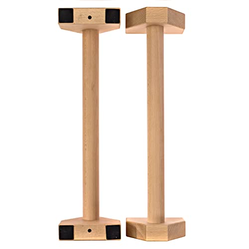 Driven | Professional Large Beech Wooden Parallettes | Calisthenics | Push Up Bars | Anti Slip Base | Gym Gear Workout Portable Crossfit