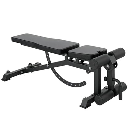 Strength Weight Bench 32 Adjustable Positions Training Benches - Heavy Duty Home Gym Equipment with 1300 LBS Weight Capacity Durable Steel Construction Incline Decline Bench for Full Body Workout - color: Black-1