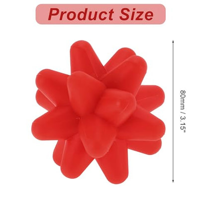 VOCOSTE Silicone Massage Ball, Fascia Massage Ball Tool for Trigger Point Pain Release, Foot Acupoint Trigger, Myofascial Massager for Exercise, Red - color: Red