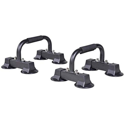 Stand with Adjustable Heights Includes Jump Rope Cushioned Foam Grip and Non-Skid Pad for Home Workout, Chest Tricep Bodyweight Training
