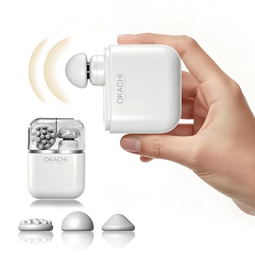 Pocket Mini Massage Gun,Percussion Deep Tissue Muscle Massager,Portable Handheld Massager Design with 3 Massage Heads All-in-one Storage Case,for Home,Gym,Office and Travel