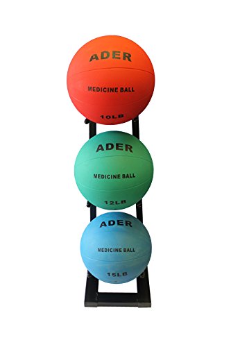 Ader Medicine Ball Set w/Rack - size: Rack + 10-15 LB Med Balls