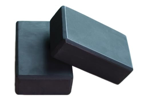Yoga Block High Density EVA Foam Blocks 2 Packs 9"x6"x3" Each, Supportive, Lightweight with Beveled Edges for Yoga, Pilates, and Meditation