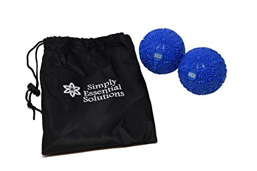 High Density Deep Tissue Textured Massage Therapy Balls: For Myofascial Release, Muscle Knots, Self-Care Pain Relief, Yoga, Pilates, Athlete Muscle Recovery, Increased Mobility