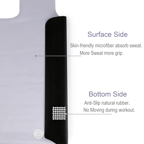 Echome Non-Slip Pilates Reformer Mat with Mesh Bag – Sweat-Wicking, Lightweight, Fits Balanced Body/Merrithew/Aeropilates (38"x22") - color: Smoky Plum