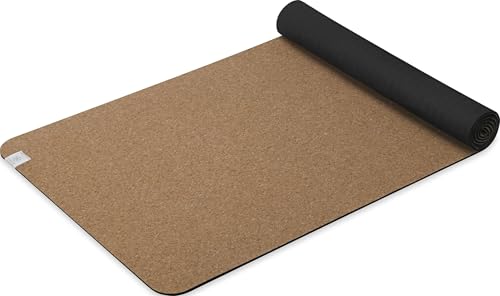 Gaiam Yoga Mat - Premium Solid Thick Non Slip Exercise & Fitness Mat for All Types of Yoga, Pilates & Floor Workouts - color: Cork