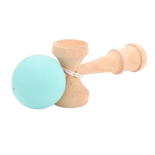GOWENIC Wooden Kendama Toy Wood Ball and Cup Coordination Toy Catch Ball in Cup Game Catch Hand Eye Coordination Game for Beginner Birthday Party Supplies (Green) - color: Green