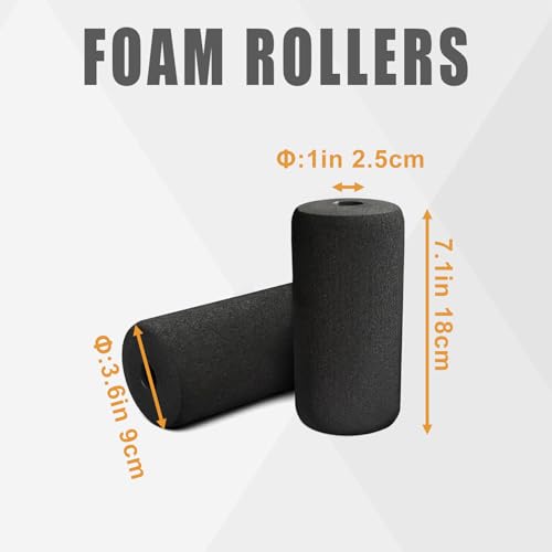 High Density Foam Roller, Replacement Foam Foot Pads for Home Gym Exercise Machines Equipments, Weight Bench Leg Extension Curl Attachment - color: Foam 7''