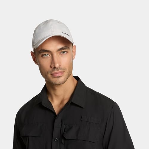 MISSION Cooling Vented Performance Hat Unisex Cap for Workouts, Golf & Running, Sweat & Water Activated Technology - color: Etched Camo White