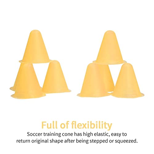 10pcs 3 Inch Plastic Sports Training Cones, Field Marker Roller Skating Cones Basketball Football Activity Events Props,Pink