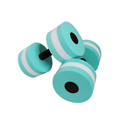 Set of 2 Water Dumbbells Aerobics Swimming Pool for Exercise, Sports Aquatic Exercise Set Foam Dumbbells Fitness Resistance Barbells Float Water Aerobics Equipment for Weight Loss