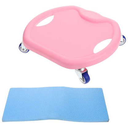 Quiet Fitness Abdominal Training Disc with Comfortable Handle Core Sliders for Home Gym Rolling Workout Equipment for All Levels Pink Silent Design