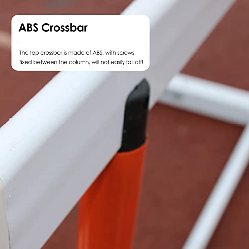 Height Adjustable Hurdles, Adjustable Speed Agility Hurdles, Heavy Duty Metal Fitness & Obstacle Training Equipment, Football Track and Field Training Jumping Bar Set, A