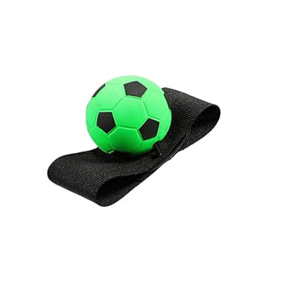 1pc Green Soccer Ball Wrist Return Ball - Adjustable Bounce Back with String, Rubber Elastic Rebound Finger Exercise Toy Activity