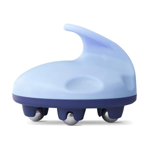 Lymphatic Massage Roller for Cellulite Remover Body Sculpting - Handheld Cellulite Massage Tool for Body Bloat Blood Circulation Lymphatic Drainage Blue