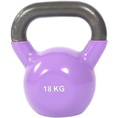 Kettlebell Weights Women's Fitness Shaping Kettle Bells, Home Squat Exercise Kettle Ball, Vest Line/Peach Buttocks, Create A Perfect Body Curve(Purple-18kg) - color: Purple-18kg