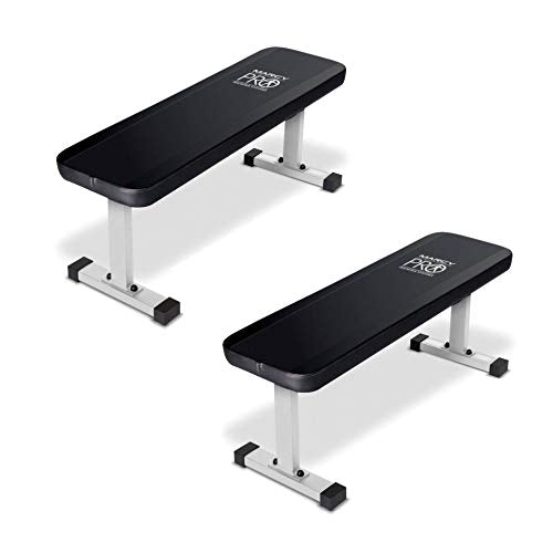 Marcy Flat Utility Flat Strength Training Home Gym Lifting Weight Bench (2 Pack)