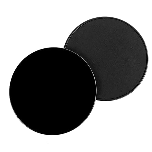 Sliders for Working Out, Exercise Workout Sliders Disc, Core Sliders for Working Out 2PCS (Black)