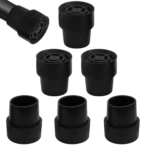 6 Pcs Rubber Mini Trampoline Leg Caps, Durable Protective Chair Leg Covers, Non-Slip Caps for Indoor/Outdoor Use/Trampoline Users