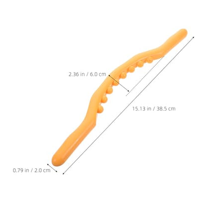 Handheld Muscle Roller Stick for Deep Tissue Massage, Manual Leg Massager Roller, Portable Body Massage Hammer for Back and Fitness