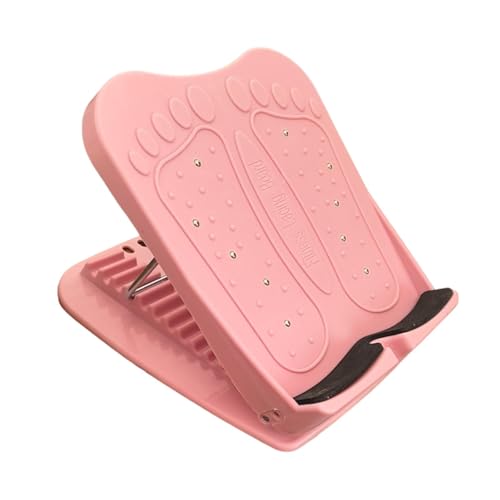 Yiju Calf Stretcher Slant Board 11 Levels Adjustable Portable for Foot Leg Knees Ankle Heel Stretching Stretch Board, Pink