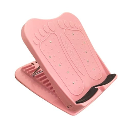 Yiju Calf Stretcher Slant Board 11 Levels Adjustable Portable for Foot Leg Knees Ankle Heel Stretching Stretch Board, Pink