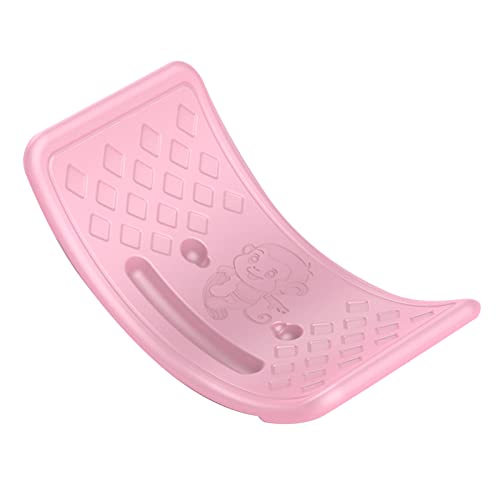 Alvinlite Kids Balance Board,Wobble Board Seesaw Rocker,Creative Play Curved Plywood Toy Kids Toddler Open Ended Learning Toy , Yoga Curvy Board for Classroom & Office Adult(pink)
