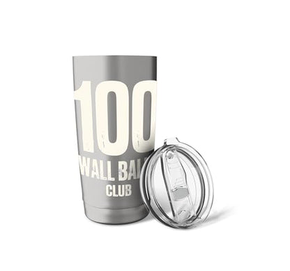 100 Wall Balls Club Funny Functional Fitness Race Training Stainless Steel Insulated Tumbler