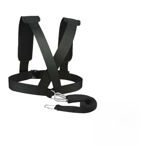 Milisten 2pcs Resistance Sled Harness Belt for Fitness Training Weight Bearing Shoulder Straps Portable Resistance Bands for Jogging Strength Workout