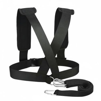 Generic Speed Training Sled Harness Resistance Training Harness Design Fitness Equipment for Outdoor, Black, Standard Version