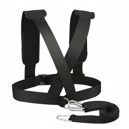 Generic Speed Training Sled Harness Resistance Training Harness Design Fitness Equipment for Outdoor, Black, Standard Version
