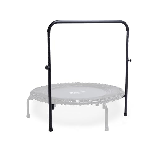JumpSport Handle Bar Accessory for Arched Leg Fitness Trampolines | Black | Adjustable Height Settings | Trampoline Not Included - color: Black, size: 44 inch