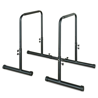 Dip Bar, Adjustable Dip Stands Station for Home, Functional Heavy Duty Parallette Bars for Upper Body Workout (550LBS Loading Capacity, 2025 New Version)