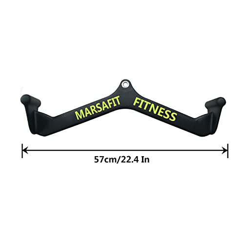 Home Gym Fitness Rowing T-bar V-bar Pulley Cable Machine Attachment, Bicep Curl Tricep LAT pulldown Bar Back Strength Training Handle Grips LAT Pull Down Bar for Seat Row Workout - style: Btbar 1903